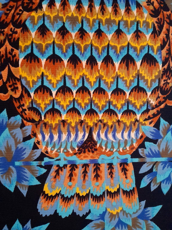 Image 1 of Tapiz mural de búhos, Alain Cornic, 1960