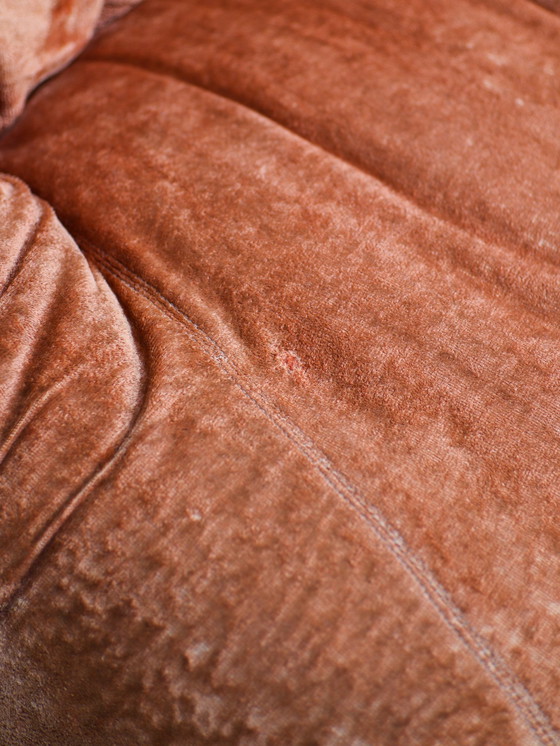 Image 1 of (2x) Italian Armchair Orange Vintage 1970s