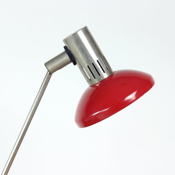 Image 1 of Midcentury Red Table Lamp By Aka Leuchen, Germany 1970s