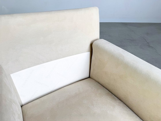 Image 1 of 2x Original Walter Knoll armchair Jason 391 suede beige design
