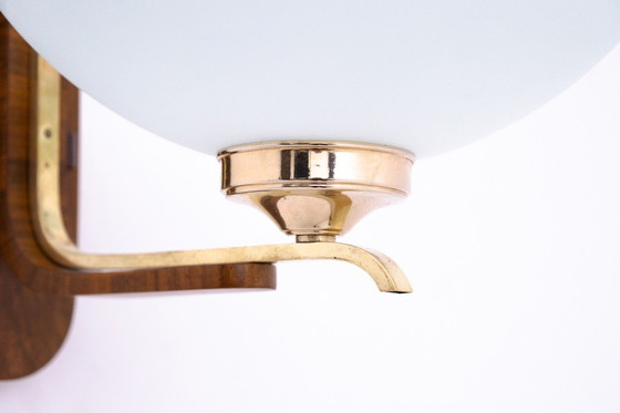 Image 1 of Set of five unigue Art Deco wall lamps, Poland, 1950s.