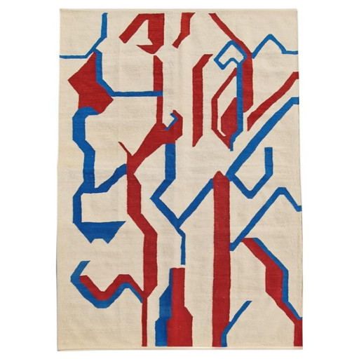 Tapiz tejido a mano sin título de Willem de Kooning | Arte textil | 247 × 172 cm (97 × 68 pulgadas) – vloerkleden en tapijten