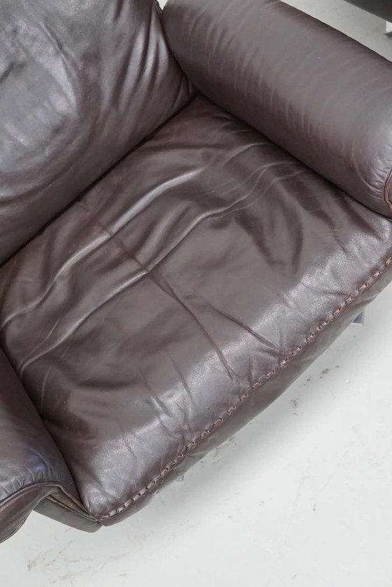 Image 1 of Vintage De Sede DS-31 Swivel Armchair in Brown Leather