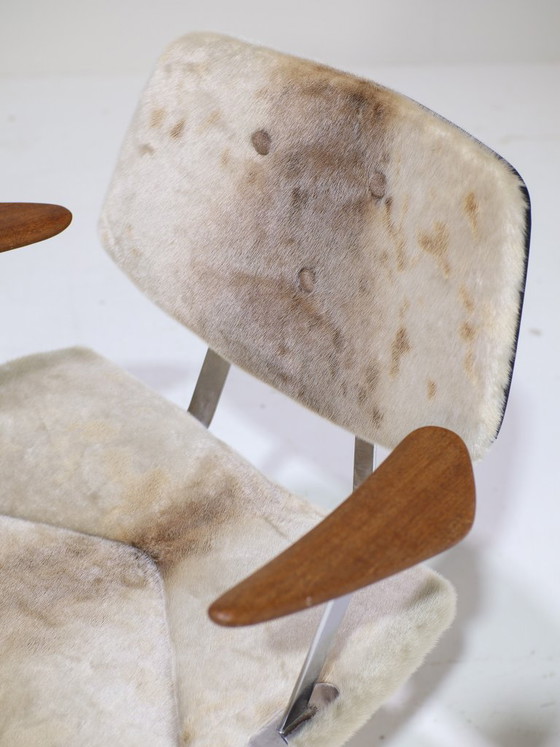 Image 1 of Bureaustoel Vermund Larsen Deens 1960s chroom teak