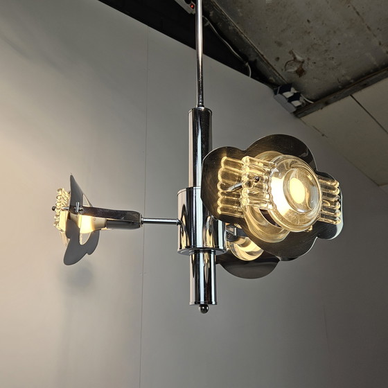 Image 1 of Vintage Italian Pendant Lamp, Glass