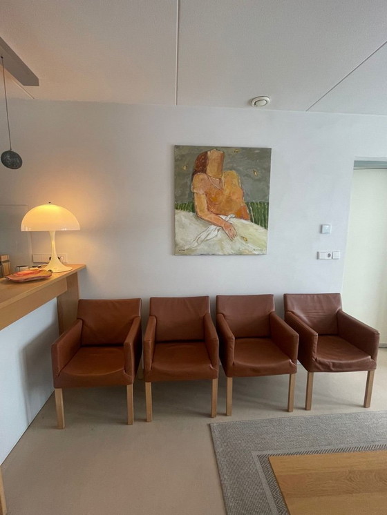 Image 1 of Four Label Dining Room Armchairs "Fellini" by Gerard van der Berg