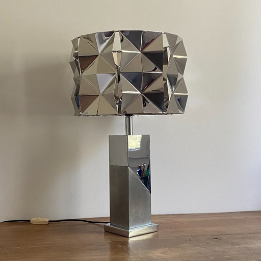 Vintage living room lamp. 1970s. Space age.