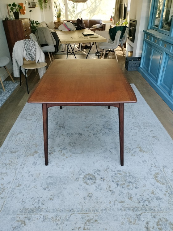 Image 1 of Vintage teak extendable dining table, Louis van Teeffelen