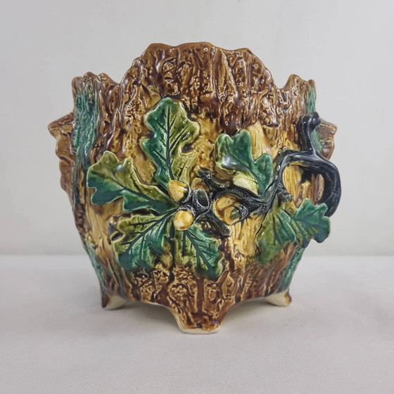 Cache pots barbotine Art Nouveau Wasmuël / Onnaing (photo 9 of 11)