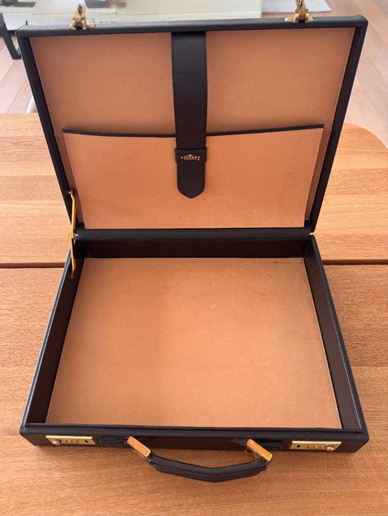Porte-documents DELVAUX en cuir marron foncé – Autres sacs, Calfskin (photo 3 of 8)