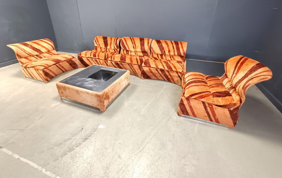 Image 1 of Ensemble de canapés modulaires Vela Bassa par Giovanni Offredi pour Saporiti, ensemble de 7 - années 1970