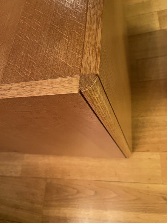 Exclusieve XL Mid-Century Vitrine-Salontafel & Bijzettafel | Eik & Rookglas | Jaren '70 | In Topstaat – Wood (photo 8 of 9)