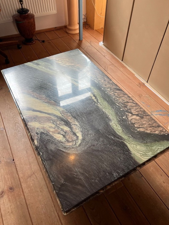 Image 1 of Exclusive vintage coffee table in Cipollino Ondulato Marble