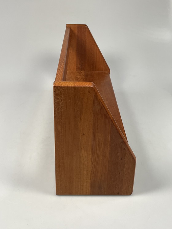 Image 1 of Vintage Wall Shelf, Dyrlund, Solid Teak, Denmark 1970's