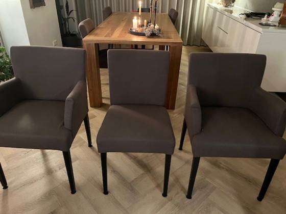 Image 1 of zes eetkamerstoelen