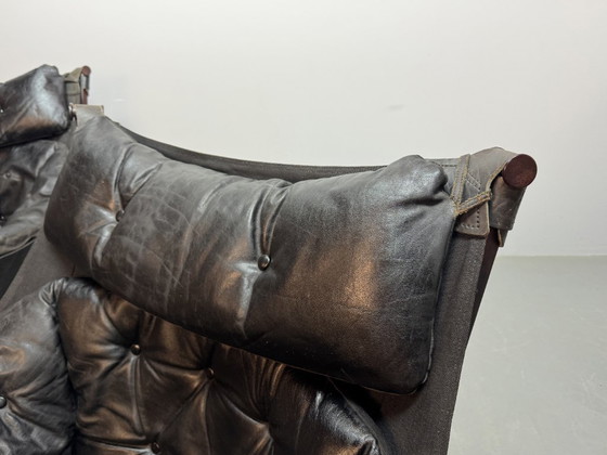 Image 1 of Design Mid-Century, set di 2, sedie a sdraio “Trega” di Tormod Alnæs per Sørlie Møbler, Norvegia, anni '70