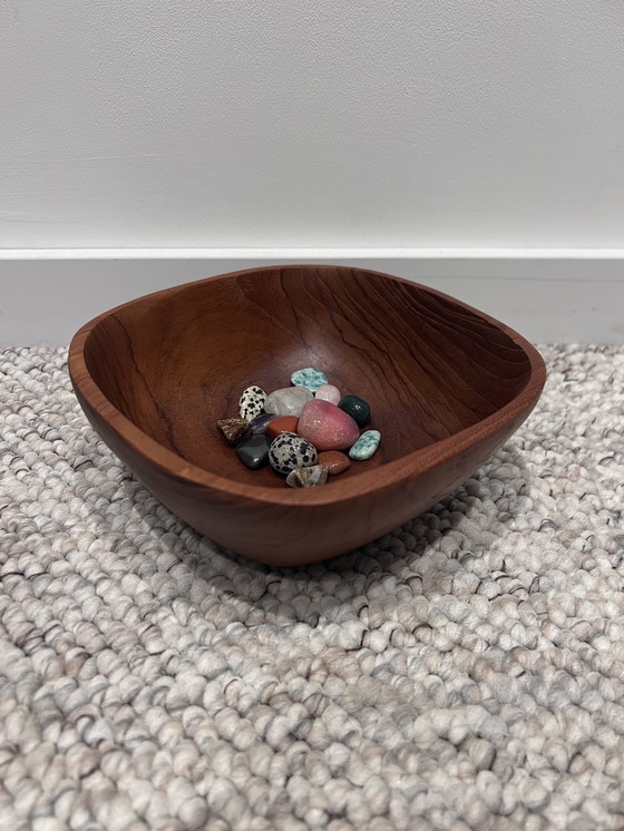 Image 1 of Vintage 1960s Teak bowl