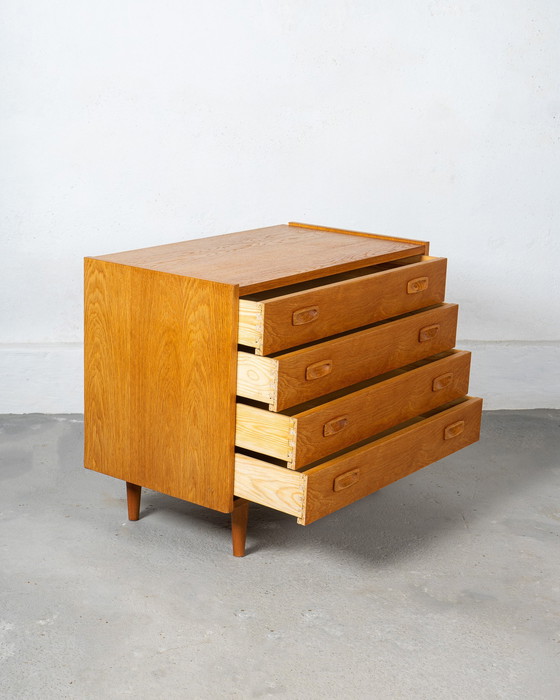 Image 1 of Mid Century Danish Chest Or Commode Made Of Oak, Ps System