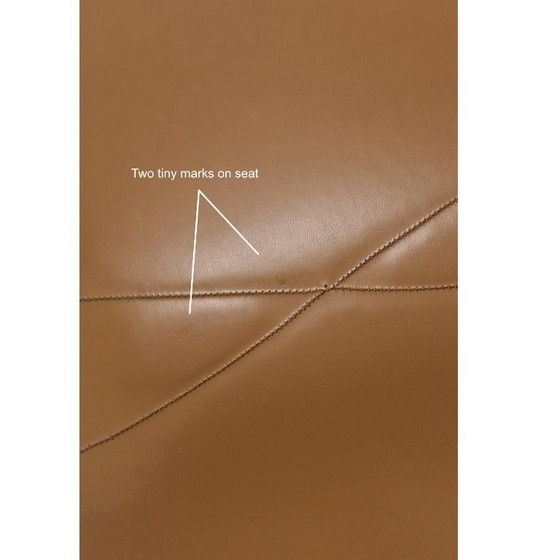 Image 1 of 6 Herman Miller Eames Stacking Shell Chairs with Brown Naugahyde Pads