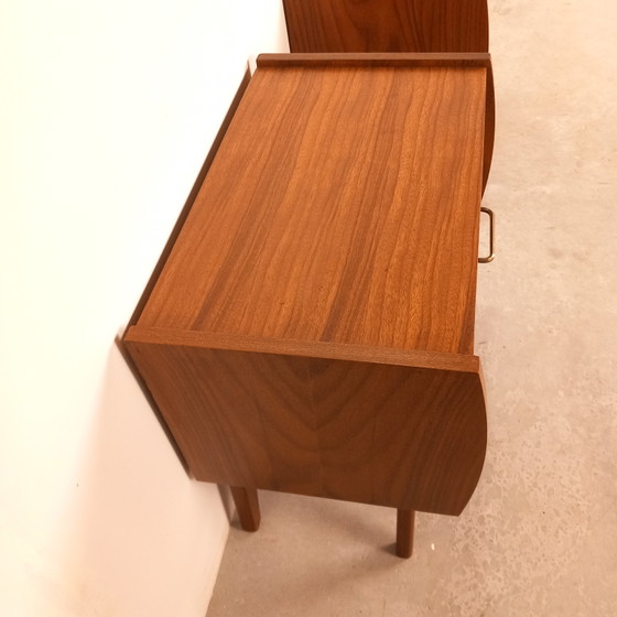 Image 1 of 2x Louis van Teeffelen nachtkastje teak| vintage jaren 60
