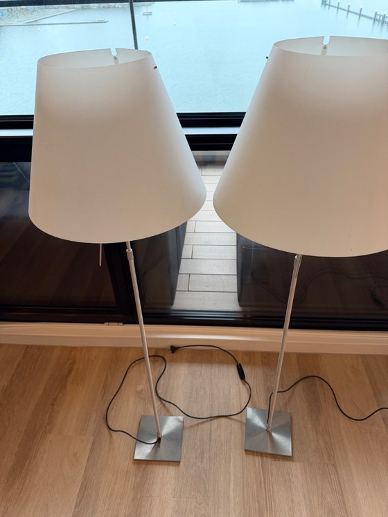 La lampe télescopique de sol et de table Luceplan Costanza – Lampadaires, Plastique, Aluminium (photo 3 of 5)