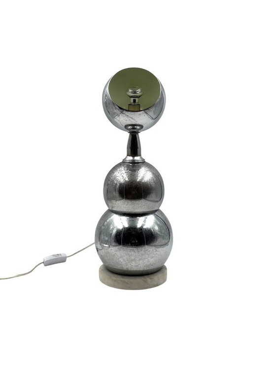 Image 1 of Space age chrome table Lamp, France 1970s