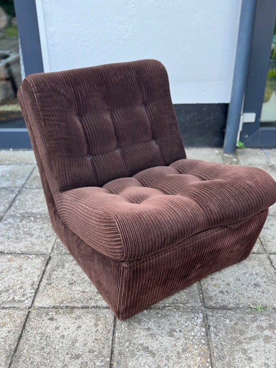 Image 1 of Vintage Corduroy Relax Stoel