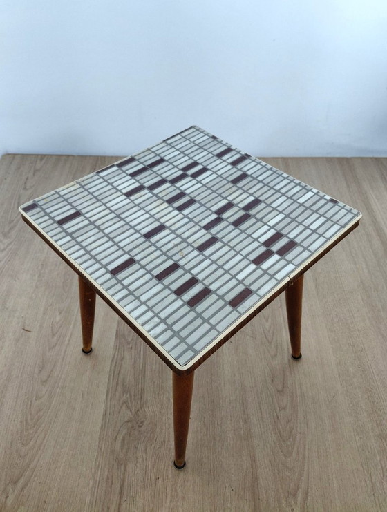 Image 1 of Opal sixties mosaic side table