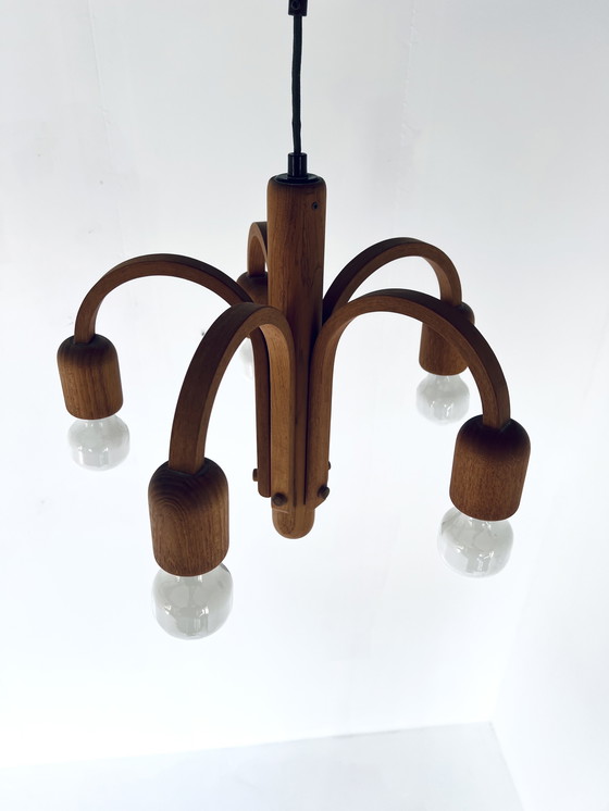 Image 1 of Teak Pendant Lamp, Domus