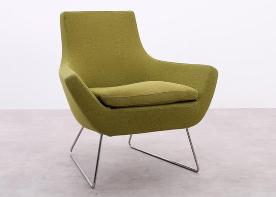 Image 1 of 3X Swedese Happy Easy Fauteuil à dossier bas vert