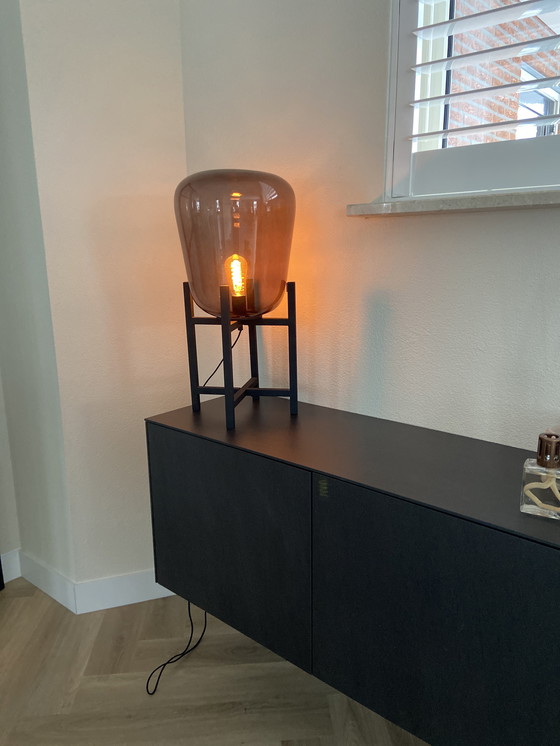 Image 1 of Lampe de table Mooie avec verre rook 