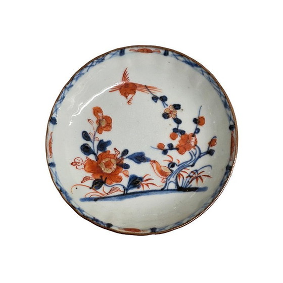 Image 1 of Chinese Imari porcelain cappuccino saucers, 18th century