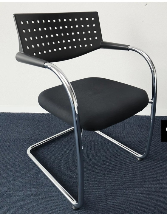 Set of 6 Vitra chairs "Vis-a-Vis" # Antonio Citterio – Dining chairs, Metal, Plastic (photo 4 of 9)