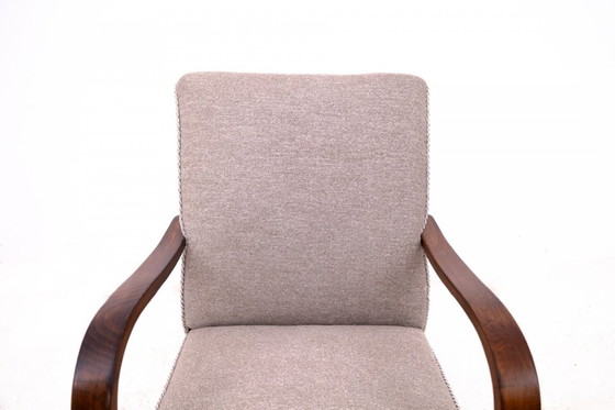 Image 1 of A pair of Art Deco armchairs designed by J. Halabala from the 1930s, Czechoslovakia.