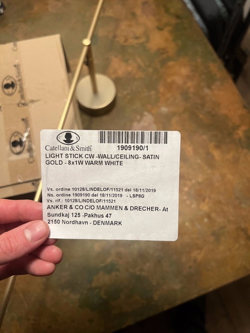 Barra de luz de pared Catellani & Smith 8x1