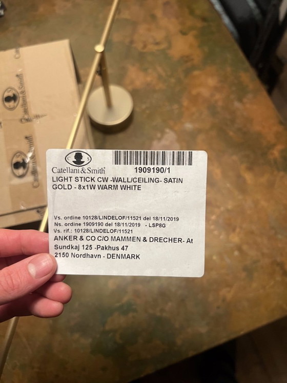 Image 1 of Barra de luz de pared Catellani & Smith 8x1