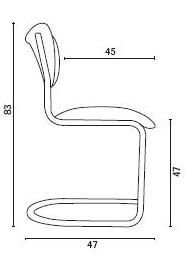 Image 1 of Sedia con struttura tubolare Brothers De Wit 2011 2x