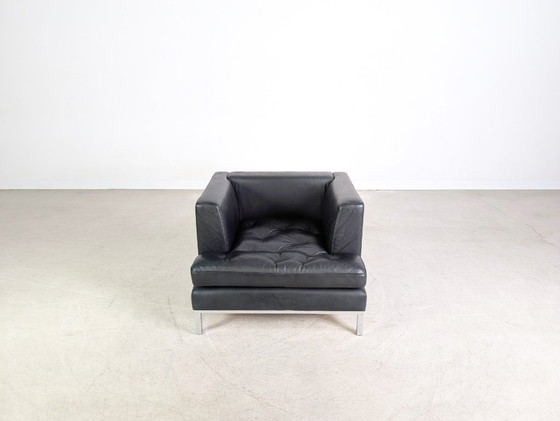 Image 1 of Originele de Sede DS-0040 lederen design fauteuil, zwart
