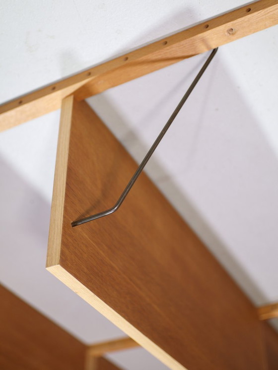 Image 1 of Preben Sørensen wall system oak bookcase Danish