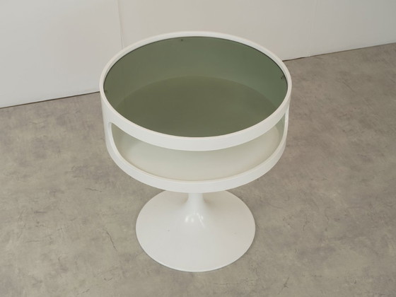 Image 1 of Table d'appoint Opal Luna, design vintage, style années 70, époque spatiale