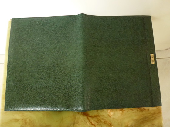 Image 1 of Set da ufficio/scrivania vintage in pelle da 4 pezzi.