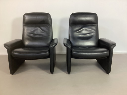 2 fauteuils en cuir de Sede ds 50 vintage