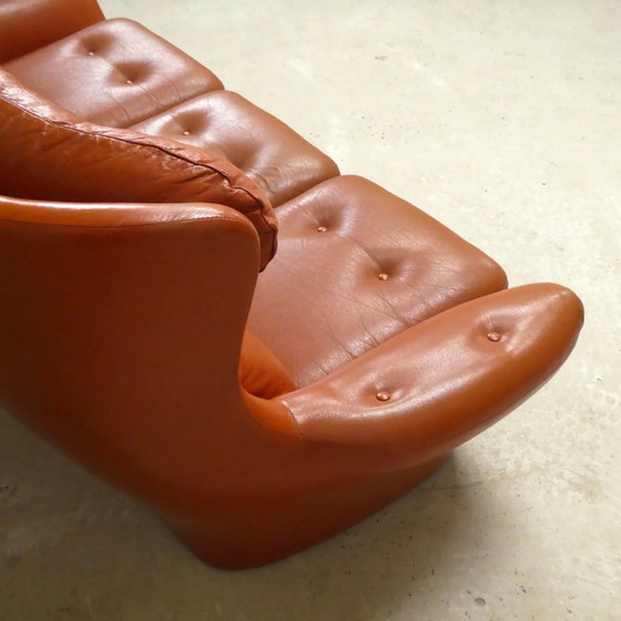 Space Age Sofa Cognac – Cadestin, 3-5 Sitzer Sofas (photo 9 of 12)
