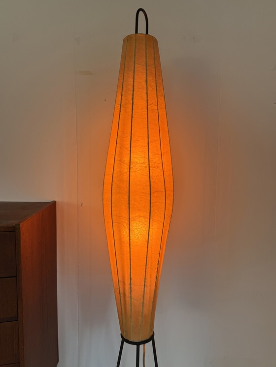 Image 1 of Vintage cocoon floor lamp 'Lugano', H. Klingele, Artimeta '60