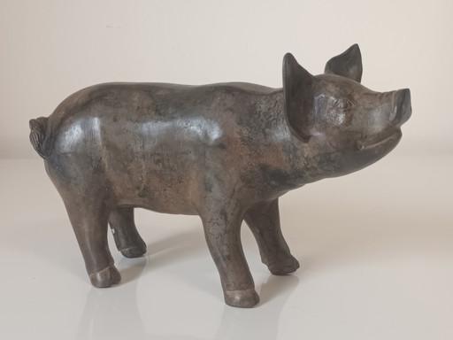Bronze Cochon mâle Pierre Chenet