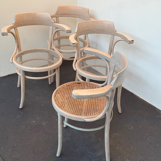 Image 1 of 4 chaires, 2x Thonet Mundus