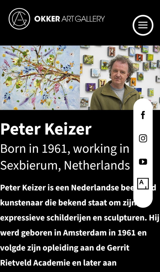 Dipinto a olio 'Uitgemaakt' Peter Keizer – Dipinti e disegni, Tela (photo 3 of 5)