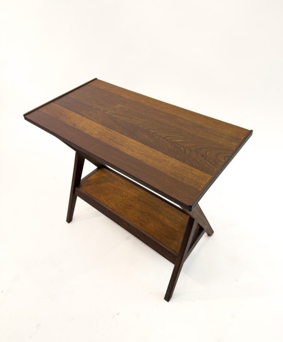 Wengéhouten bijzettafel uit het midden van de vorige eeuw – Wood (photo 16 of 16)