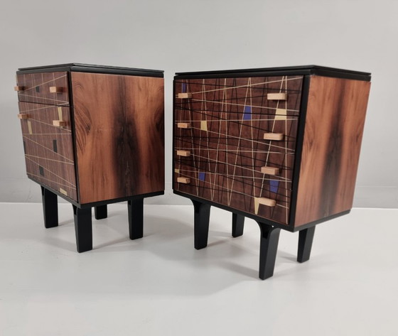 Image 1 of Comodini, anni '70, set di 2