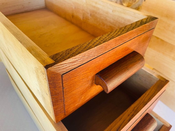 Image 1 of Eichenkommoden im Mid-Century-Modern-Stil, 1940er Jahre, 2er-Set